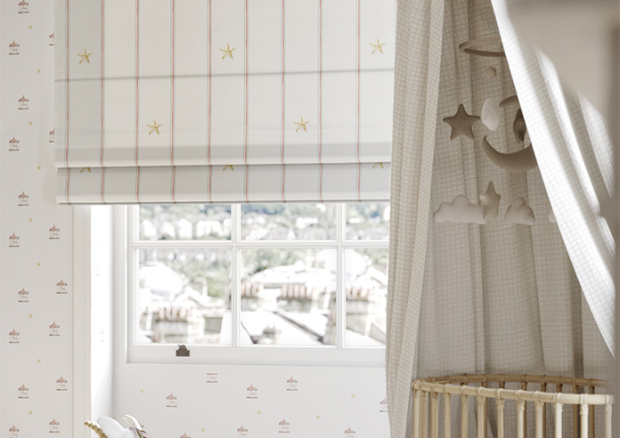 Merrily, Merry Stripy Fairground - Twist&Fit Roman Blind - Image 5